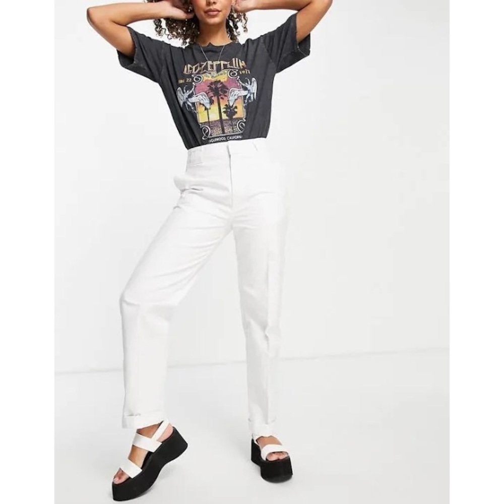 NEW ASOS - White Straight Leg Pants
